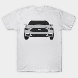 Ford Mustang Front End Ingot Silver T-Shirt